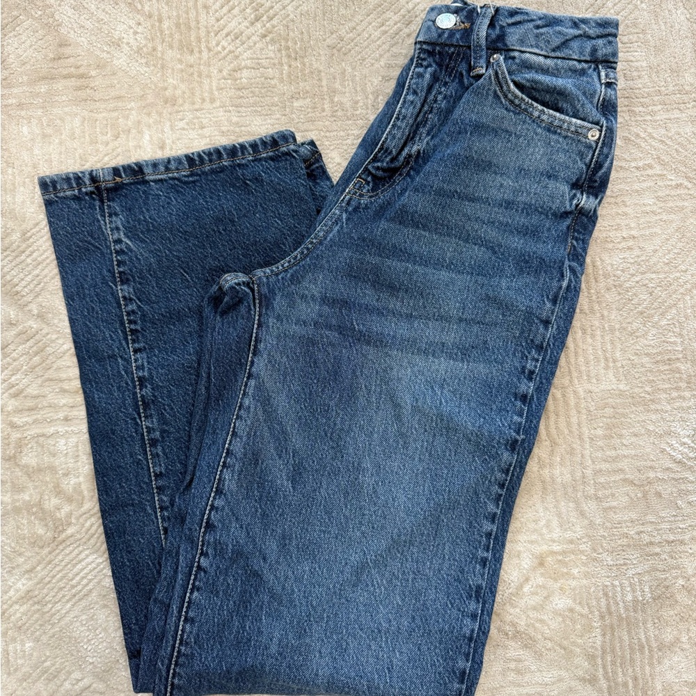 Forever 21 Blue Straight Leg Jeans